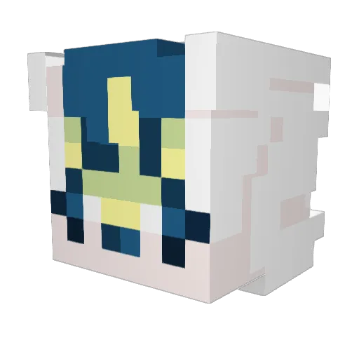 DedMozz Minecraft avatar head, 3D render