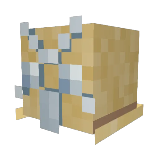 DedRoll Minecraft avatar head, 3D render