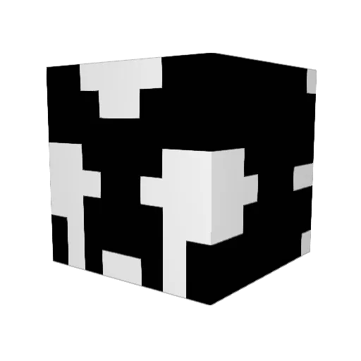 DedSamori Minecraft avatar head, 3D render