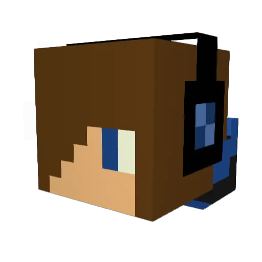 DedVolos Minecraft avatar head, 3D render
