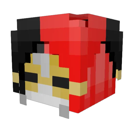 Dedawghee Minecraft avatar head, 3D render