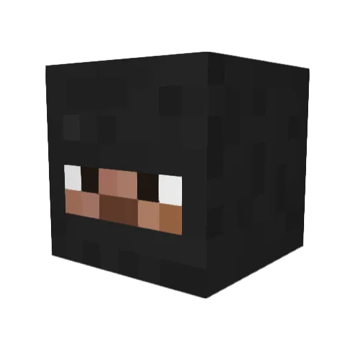 Deddrix Minecraft avatar head, 3D render
