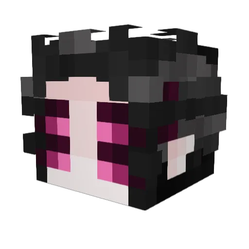 Deddsos Minecraft avatar head, 3D render