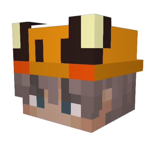 Dede_3 Minecraft avatar head, 3D render