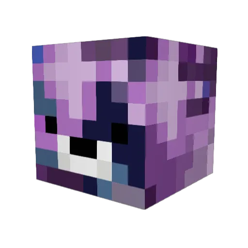 Deded Minecraft avatar head, 3D render