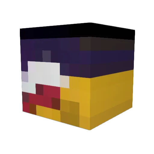 Dededestroyer1 Minecraft avatar head, 3D render