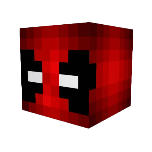 Dedeiviss Minecraft avatar head, 3D render