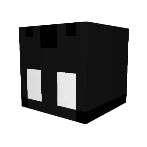 Dedmo77 Minecraft avatar head, 3D render