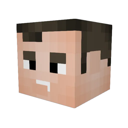 Dedo_Imrich Minecraft avatar head, 3D render