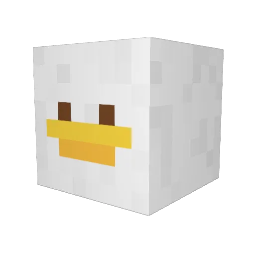 DedoidSlothsicle Minecraft avatar head, 3D render