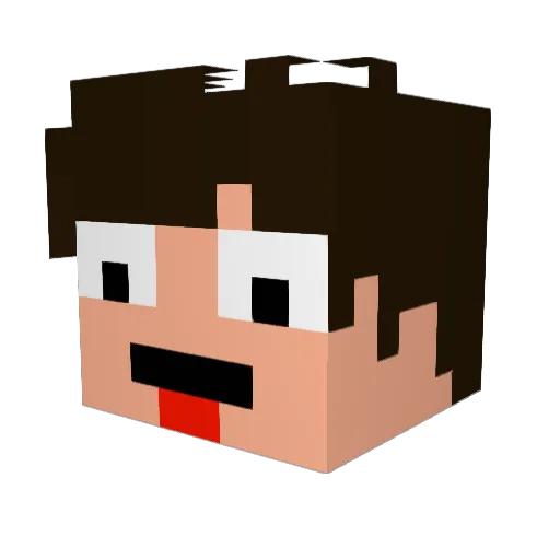 Deducer Minecraft avatar head, 3D render