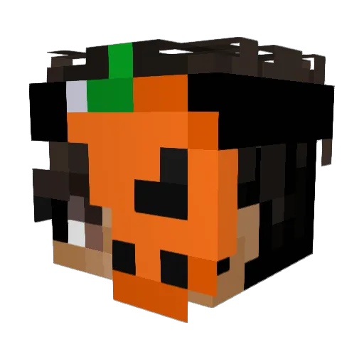 Dedulli Minecraft avatar head, 3D render