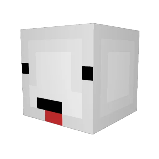 Dedushka666 Minecraft avatar head, 3D render