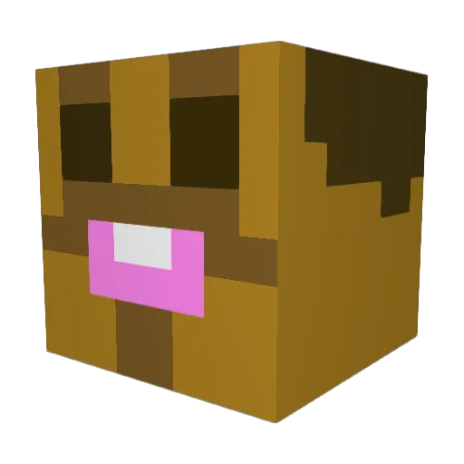 DeeBeau84320 Minecraft avatar head, 3D render