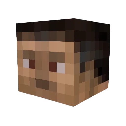 DeeDee14 Minecraft avatar head, 3D render