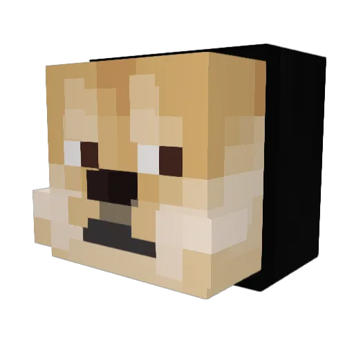 DeeDee1978 Minecraft avatar head, 3D render