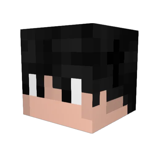 DeeDz_x Minecraft avatar head, 3D render