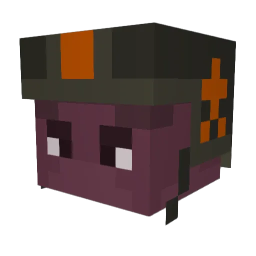 DeeFilo Minecraft avatar head, 3D render