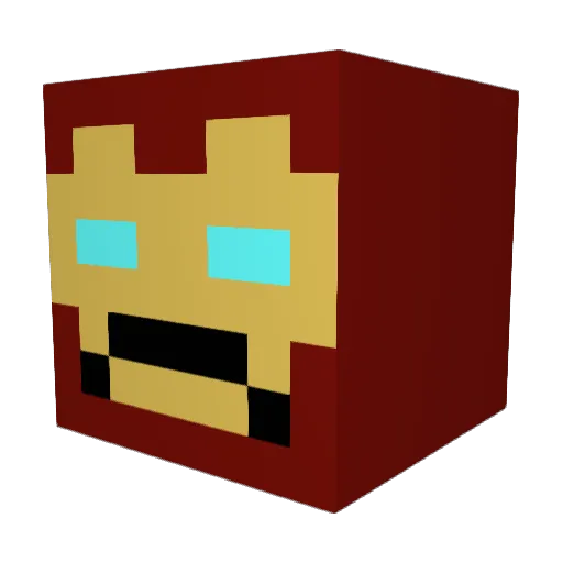 DeeGove Minecraft avatar head, 3D render