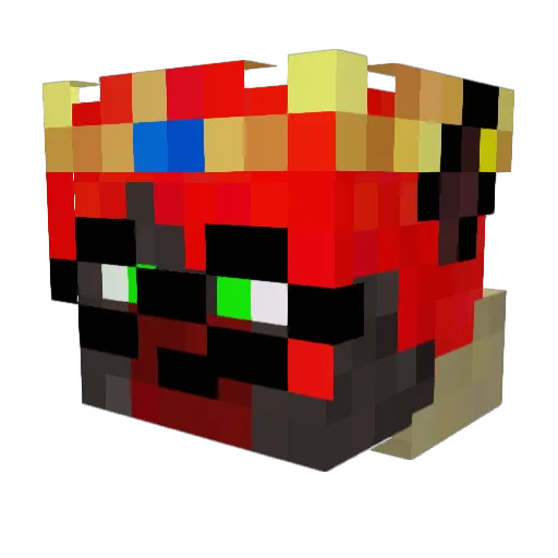 DeeJay_Dehan Minecraft avatar head, 3D render