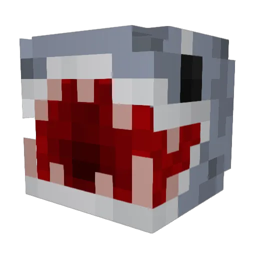 DeeProfundis Minecraft avatar head, 3D render