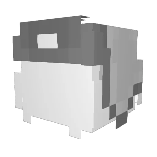 DeeRj10 Minecraft avatar head, 3D render