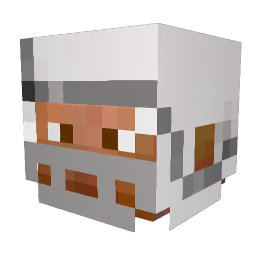DeeStix Minecraft avatar head, 3D render