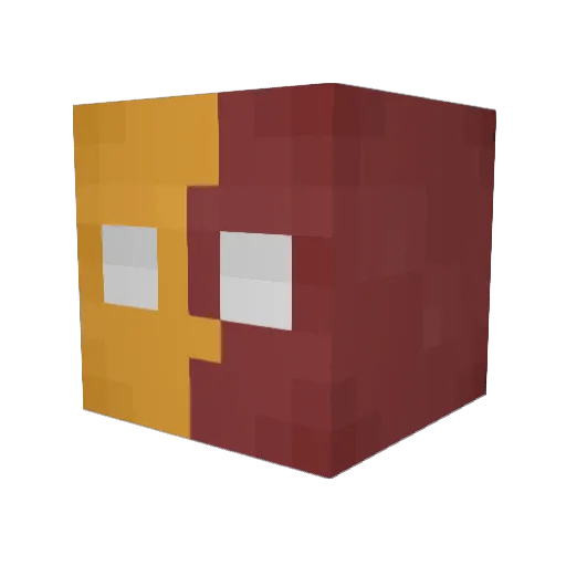 DeeTheMan Minecraft avatar head, 3D render