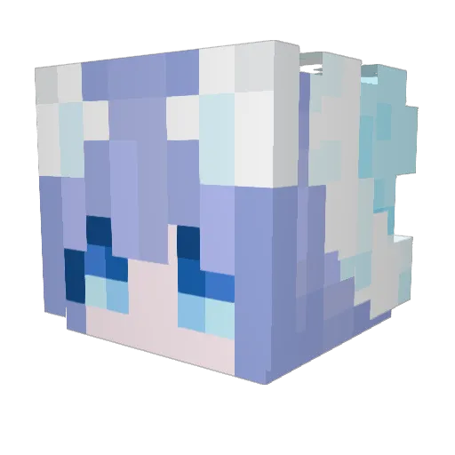 Dee_Lilah Minecraft avatar head, 3D render