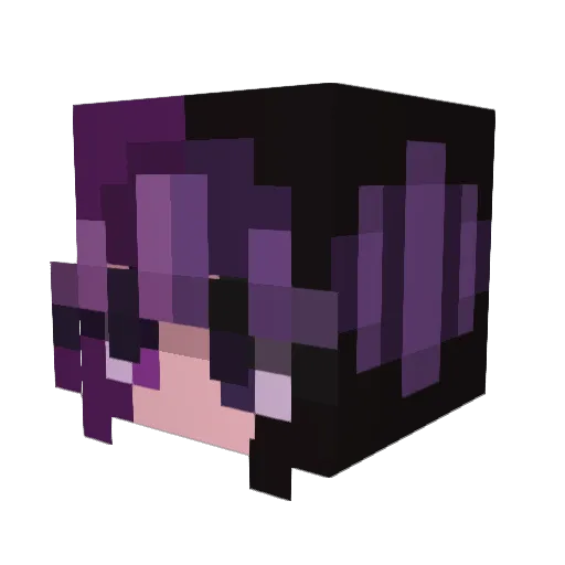 Deedee616 Minecraft avatar head, 3D render