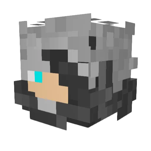 DeedleDiamond12 Minecraft avatar head, 3D render