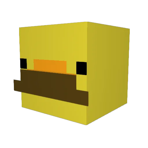 Deedouble89 Minecraft avatar head, 3D render