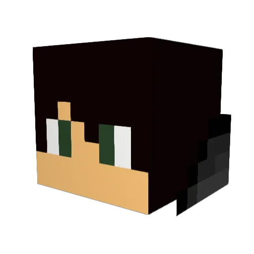 Deeds22 Minecraft avatar head, 3D render