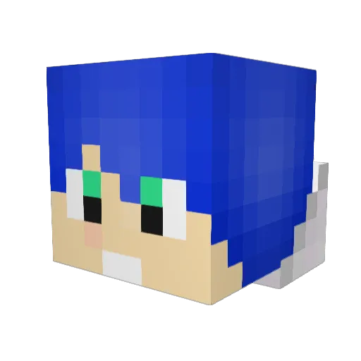 Deeds376 Minecraft avatar head, 3D render