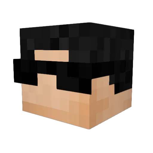 DeeeSync Minecraft avatar head, 3D render