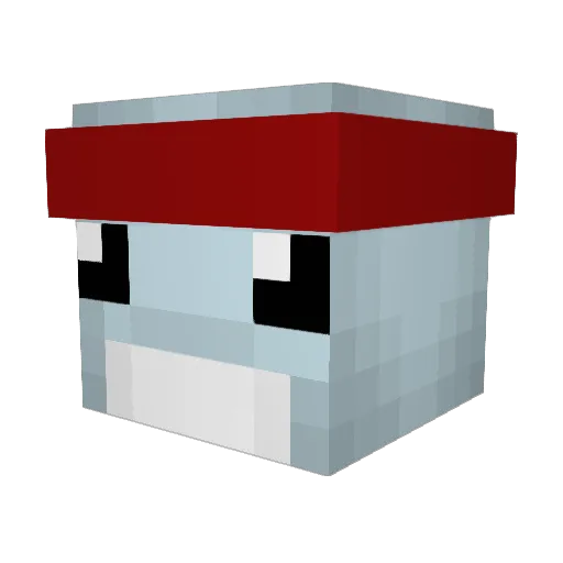 Deeezk Minecraft avatar head, 3D render
