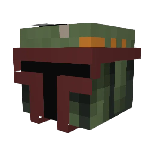 Deefect Minecraft avatar head, 3D render