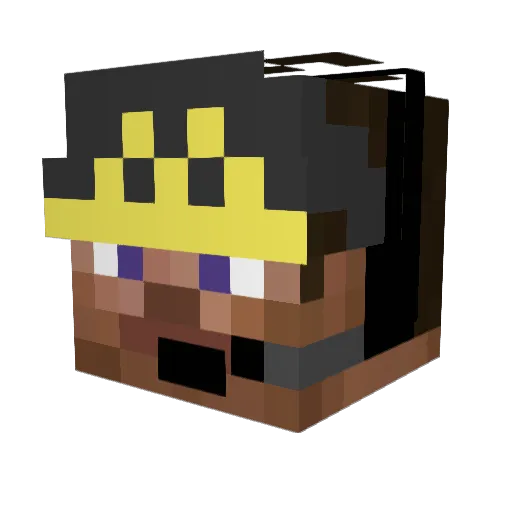 DeehBro Minecraft avatar head, 3D render
