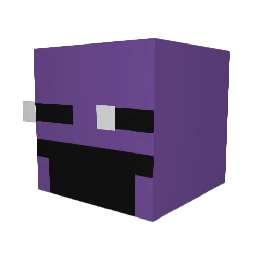 Deeino Minecraft avatar head, 3D render