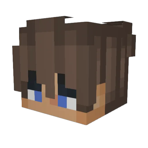 DeejayDTY Minecraft avatar head, 3D render