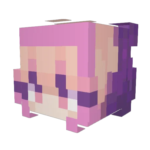 DeejayPrinny Minecraft avatar head, 3D render