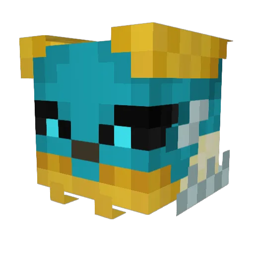 Deelreal77 Minecraft avatar head, 3D render