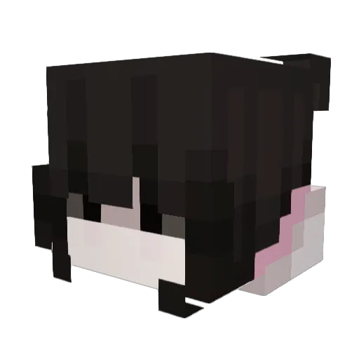 Deem0nn Minecraft avatar head, 3D render