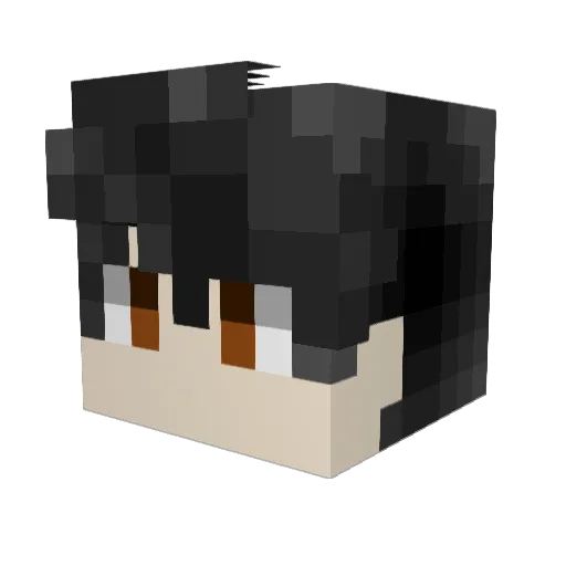 DeemerOz Minecraft avatar head, 3D render