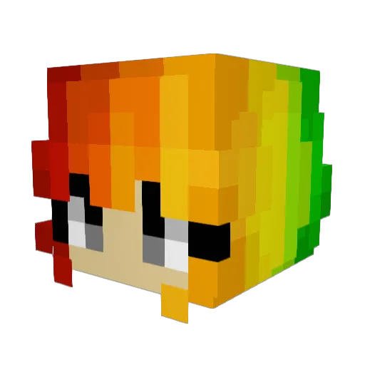 Deemo1995 Minecraft avatar head, 3D render
