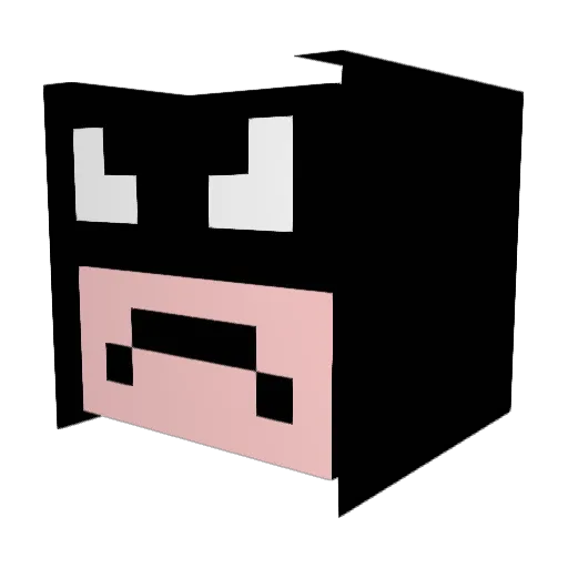 DeepDangler Minecraft avatar head, 3D render