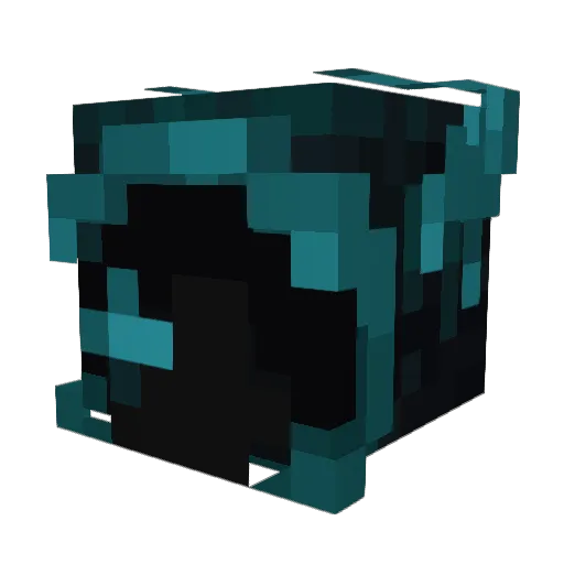 DeepDarkKnight Minecraft avatar head, 3D render