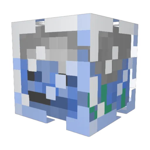 DeepDeep_ Minecraft avatar head, 3D render