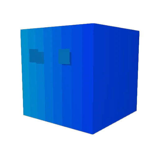 DeepDust Minecraft avatar head, 3D render