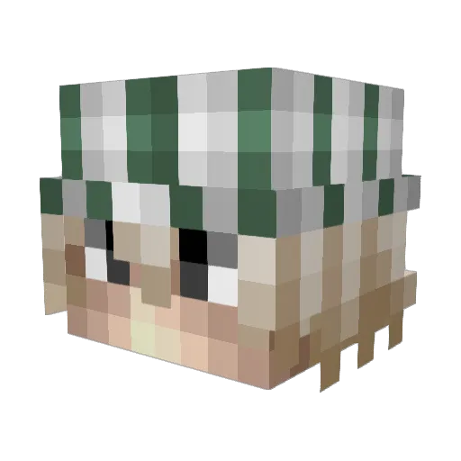 DeepEquals Minecraft avatar head, 3D render